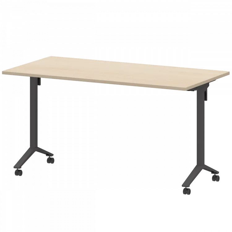 Стол мобильный складной МБ22-140.70 Бук/Антрацит 1400x700x750 Моби