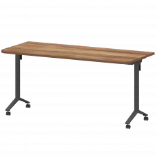 Стол мобильный складной радиусный МБ25-160.70Р Таксония/Антрацит 1600x700x750 Моби