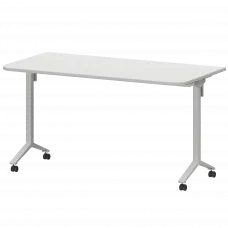Стол мобильный складной радиусный МБ22-140.70Р Белый/Белый 1400x700x750 Моби