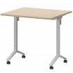 Стол мобильный складной МБ22-80.70 Бук/Белый 800x700x750 Моби