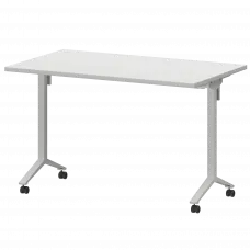 Стол мобильный складной МБ25-120.70 Белый/Белый 1200x700x750 Моби