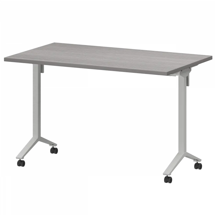 Стол мобильный складной МБ25-120.70 Лиственница/Белый 1200x700x750 Моби