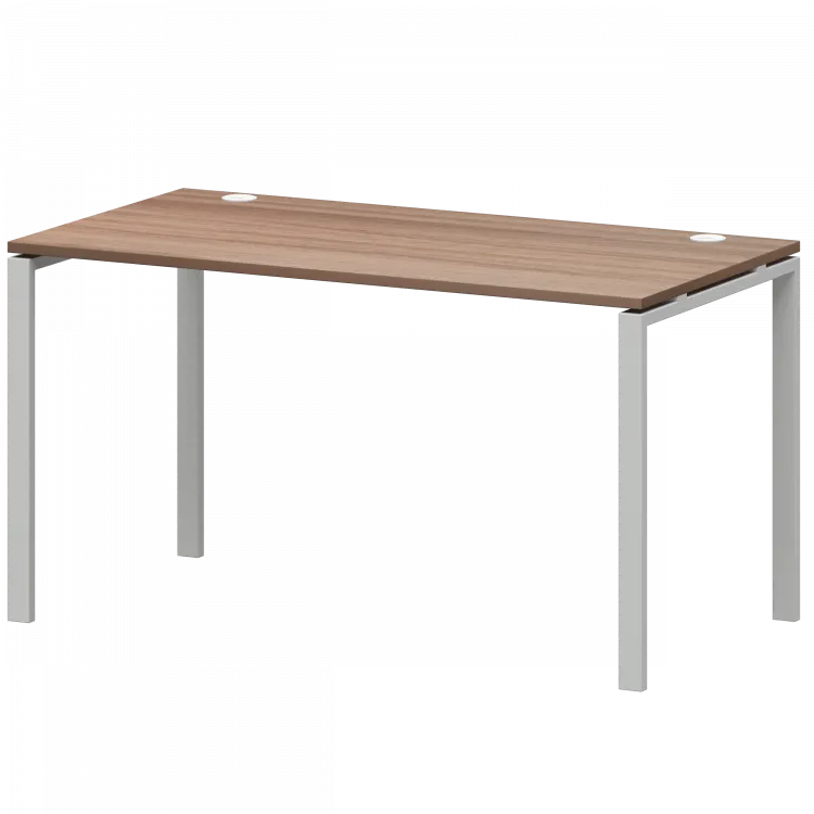 Стол на металлокаркасе АМ-002 Темный шимо/Белый 1200x730x760 Арго-М