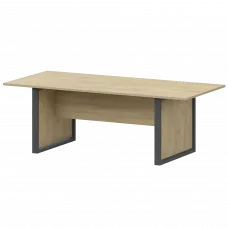 Стол для заседаний НТМ-200.90-КМК Баттл Рок/Антрацит 2000x730x750 Аргентум-М