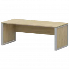 Стол руководителя НТМ-180-КМК Баттл Рок/Металлик 1800x800x750 Аргентум-М