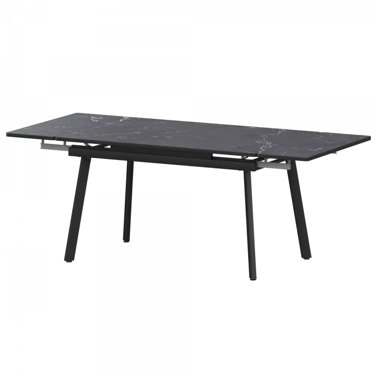 Стол раздвижной Гранд Гранд 1400+300+300 (Н-3799) Даркстоун/Черный муар 1400x800x750 Обеденные столы в пластике