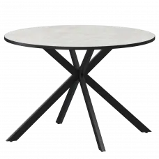 Стол нераздвижной Грань Грань 900 (Н-3824) Лофт/Черный муар 900x900x750 Обеденные столы в пластике