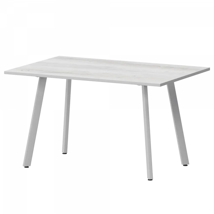 Стол нераздвижной Альфа Альфа 1200 (Н-3815) Фрост/Белый муар 1200x800x750 Обеденные столы в пластике