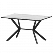 Стол нераздвижной Сириус Сириус 1200 (Н-3825) Фрост/Черный муар 1200x800x750 Обеденные столы в пластике