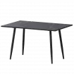 Стол нераздвижной Бетта Бетта 1200 Даркстоун/Черный муар 1200x800x750 Обеденные столы в пластике