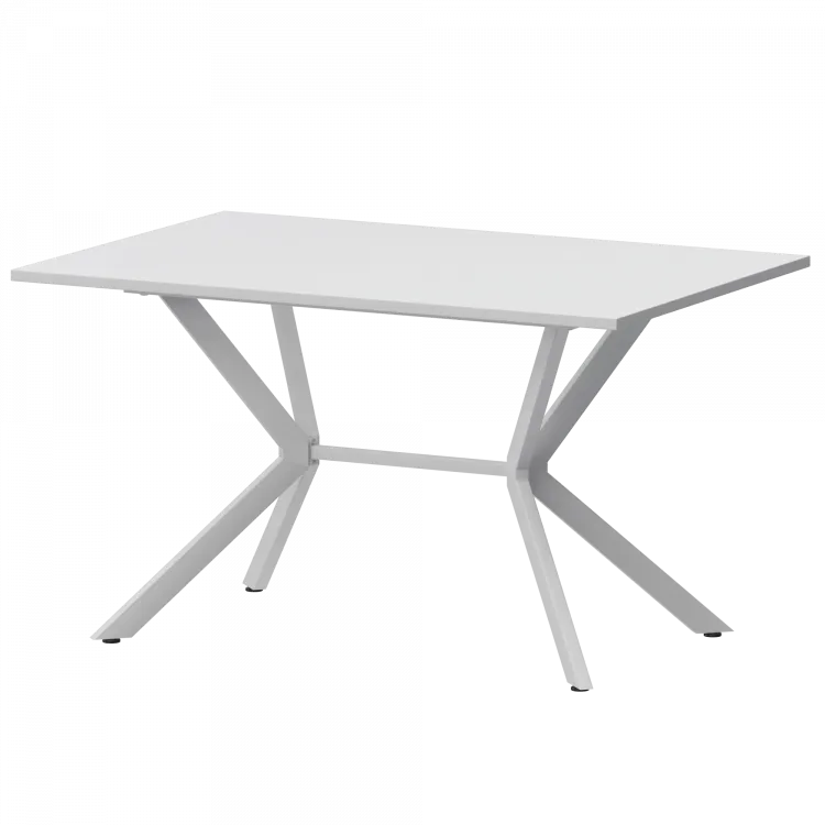 Стол нераздвижной Сириус Сириус 1200 (Н-3825) Супер Белый/Белый муар 1200x800x750 Обеденные столы в пластике