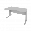 Riva Metal-L Стол криволинейный левый ПЛ.СА-2 (L) Серый/Металл Серый 1400*900*750