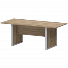 Стол заседаний НТМ-200.90 Дуб сафари/Металлик 2000x900x750 Аргентум-М