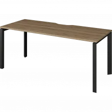 Стол на металлокаркасе НТМП.П-180 Дуб сафари/Антрацит 1800x730x750 Аргентум-МП