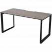 Стол на металлокаркасе НТМП.О-180 Лиственница/Антрацит 1800x730x750 Аргентум-МП