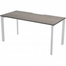 Стол на металлокаркасе НТМП.П-160 Лиственница/Белый 1600x730x750 Аргентум-МП