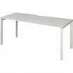 Стол на металлокаркасе НТМП.П-200 Сосна винтер/Белый 2000x730x750 Аргентум-МП