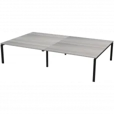 Стол на металлокаркасе НТМП.П-140.11.2 Лиственница/Антрацит 2800x1100x750 Аргентум-МП