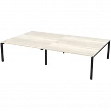 Стол на металлокаркасе НТМП.П-140.11.2 Сосна винтер/Антрацит 2800x1100x750 Аргентум-МП