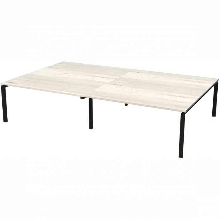 Стол на металлокаркасе НТМП.П-140.11.2 Сосна винтер/Антрацит 2800x1100x750 Аргентум-МП