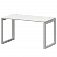 Стол на металлокаркасе СМС25-О-10К.73.Пр50 Белый/Белый 1000x730x750 Смарт