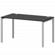 Стол на металлокаркасе СМС25-П-12К.73.Пр25 Графит/Белый 1200x730x750 Смарт