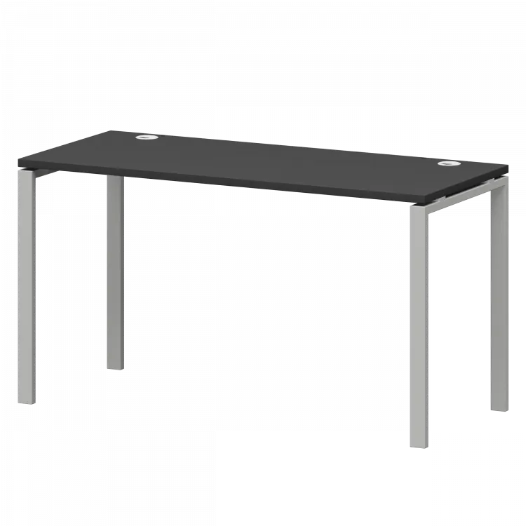 Стол на металлокаркасе СМС25-П-18К.60.Пр25 Графит/Белый 1800x600x750 Смарт