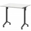 Стол мобильный складной МБ22-80.70 Белый/Антрацит 800x700x750 Моби