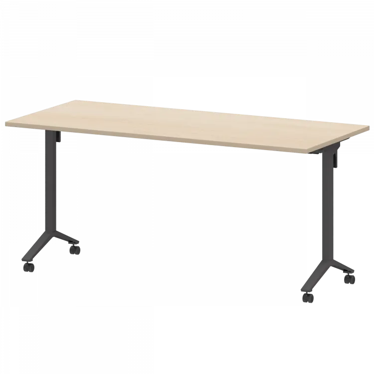 Стол мобильный складной МБ22-160.70 Бук/Антрацит 1600x700x750 Моби