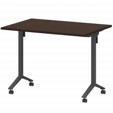 Стол мобильный складной МБ22-100.70 Дуб венге/Антрацит 1000x700x750 Моби
