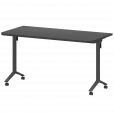 Стол мобильный складной радиусный МБ25-140.70Р Графит/Антрацит 1400x700x750 Моби