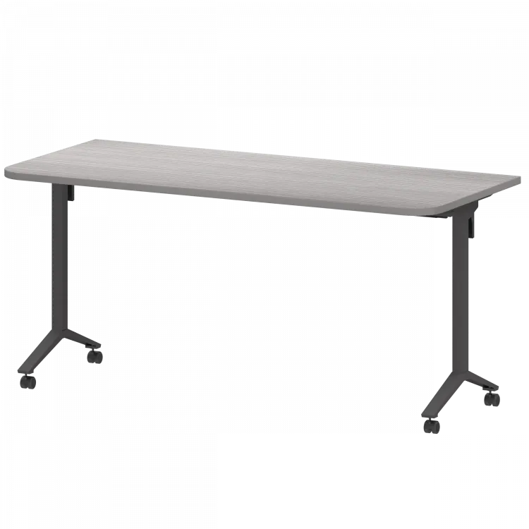 Стол мобильный складной МБ25-160.70Р Лиственница/Антрацит 1600x700x750 Моби