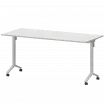 Стол мобильный складной МБ22-160.70 Белый/Белый 1600x700x750 Моби