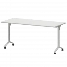 Стол мобильный складной МБ22-160.70 Белый/Белый 1600x700x750 Моби