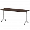 Стол мобильный складной радиусный МБ22-160.70Р Дуб венге/Белый 1600x700x750 Моби