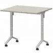 Стол мобильный складной МБ22-80.70 Ясень шимо/Белый 800x700x750 Моби