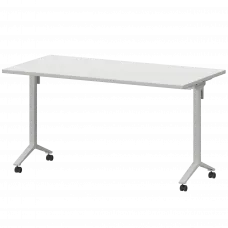 Стол мобильный складной МБ25-140.70 Белый/Белый 1400x700x750 Моби