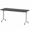 Стол мобильный складной радиусный МБ25-160.70Р Графит/Белый 1600x700x750 Моби