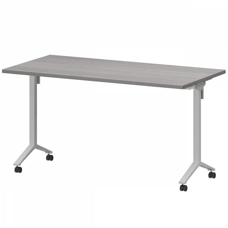 Стол мобильный складной МБ25-140.70 Лиственница/Белый 1400x700x750 Моби