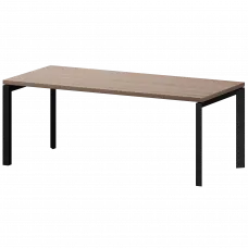 Стол руководителя на металлокаркасе КТМ-20.38 Темный шимо 2000x900x750 Акцент