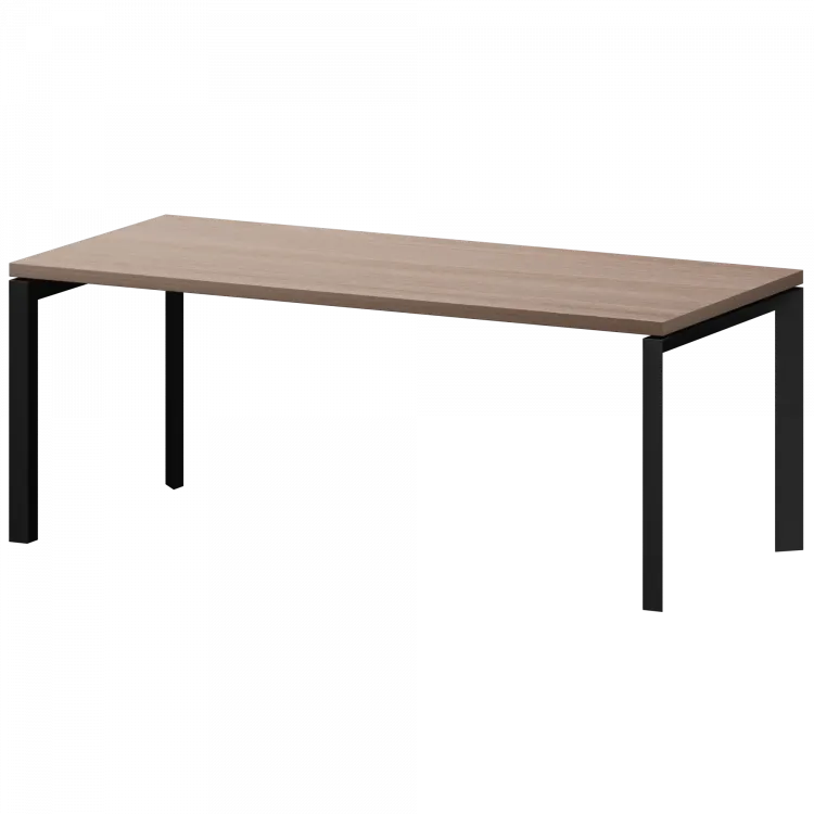 Стол руководителя на металлокаркасе КТМ-20.38 Темный шимо 2000x900x750 Акцент