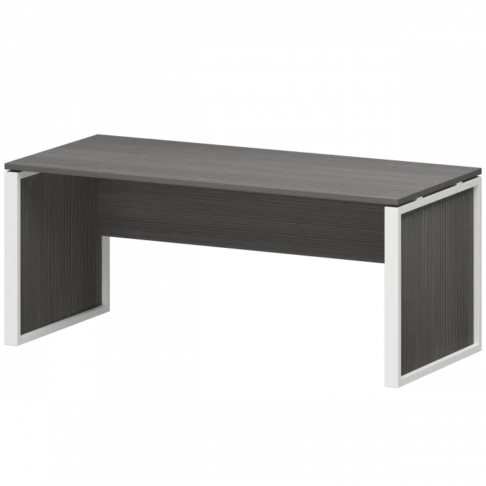 Стол руководителя НТМ-180-КМК Лиственница/Белый 1800x800x750 Аргентум-М