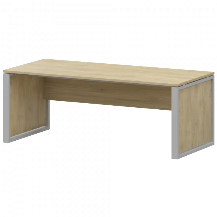 Стол руководителя НТМ-180 Баттл Рок/Металлик 1800x800x750 Аргентум-М