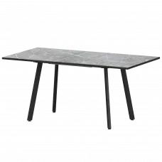 Стол раздвижной Альфа Альфа 1100+300 (Н-3781) Фаерстоун/Черный муар 1100x700x750 Обеденные столы в пластике