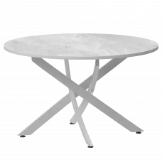 Стол нераздвижной Геометрия Геометрия 900 (Н-3823) Лавант/Белый муар 900x900x750 Обеденные столы в пластике