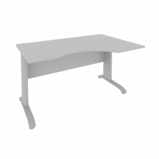 Riva Metal-L Стол криволинейный правый ПЛ.СА-2 (R) Серый/Металл Серый 1400*900*750