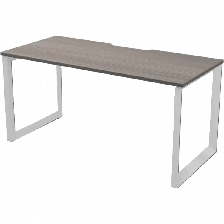 Стол на металлокаркасе НТМП.О-180 Лиственница/Белый 1800x730x750 Аргентум-МП