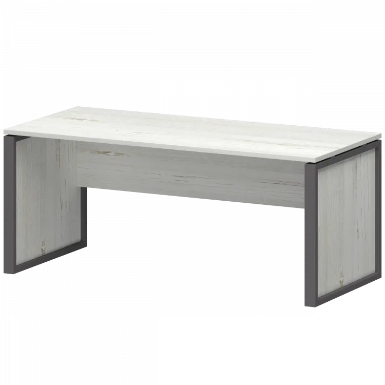 Стол руководителя НТМ-180 Сосна винтер/Антрацит 1800x800x750 Аргентум-М