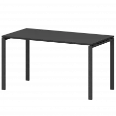 Стол на металлокаркасе СМС25-П-12К.73.Пр25 Графит/Антрацит 1200x730x750 Смарт