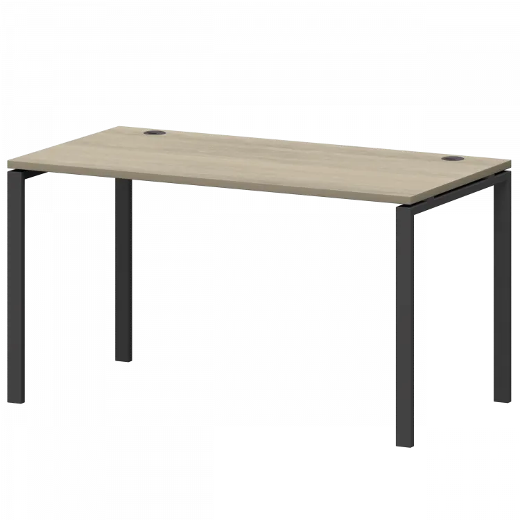 Стол на металлокаркасе СМС25-П-18К.73.Пр25 Кронберг/Антрацит 1800x730x750 Смарт